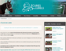 Tablet Screenshot of ecurie-ludels.com